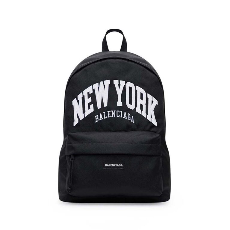 Dior Men Cities New York Explorer Backpack in Black and White Recycled Nylon