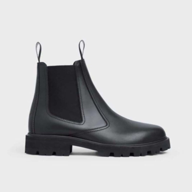 Celine Men Margaret Chelsea Boot in Shiny Bull