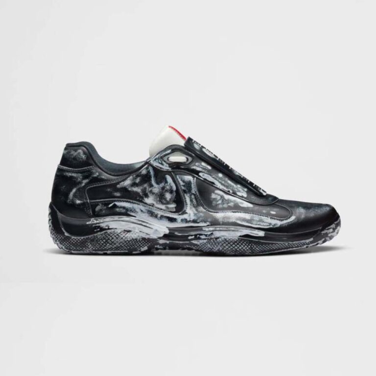 Prada Unisex Cass x Prada Americas Cup D3cay Sneakers-Black