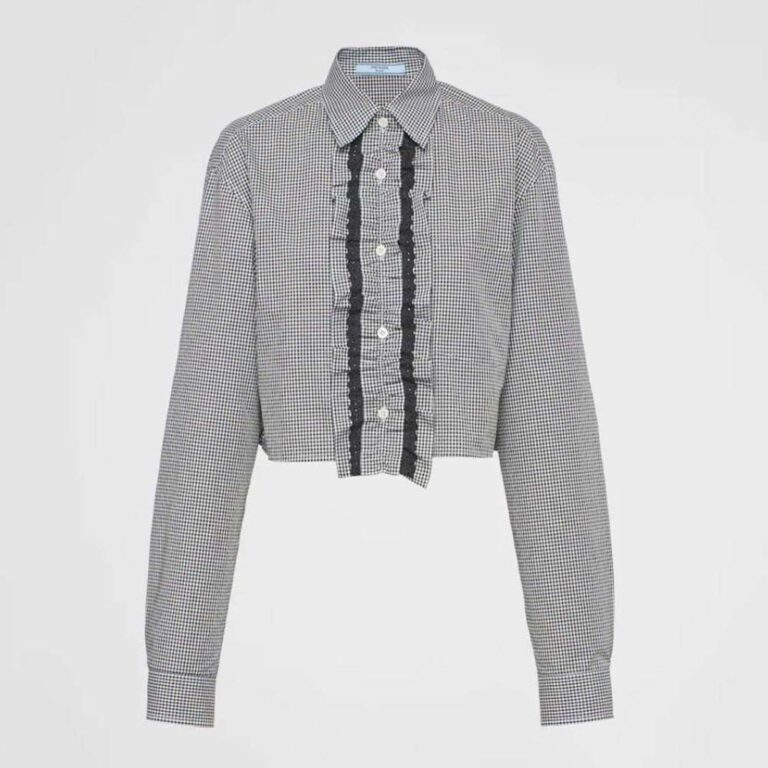 Prada Women Gingham Check Shirt