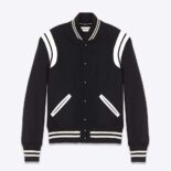 Saint Laurent YSL Men Saint Laurent Teddy Jacket in Wool-Black