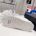 Versace Unisex Odissea Sneakers are Set on Rubber Soles with Perforated Toe Caps-White