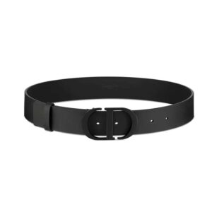 Dior Men 30 Montaigne Belt in Calfskin Leather-Black