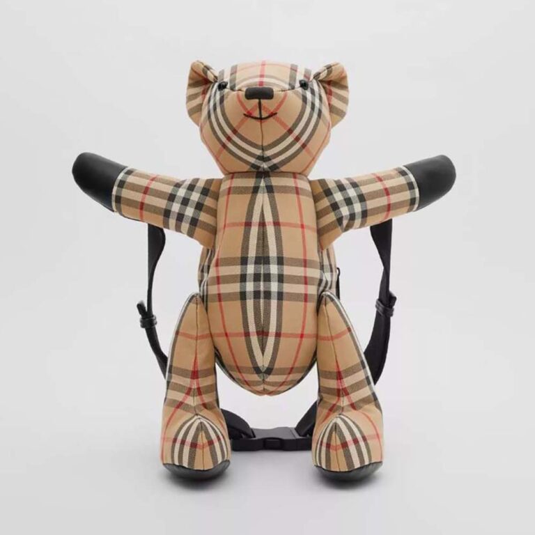 Burberry Women Exaggerated Check Thomas Bear Bum Bag