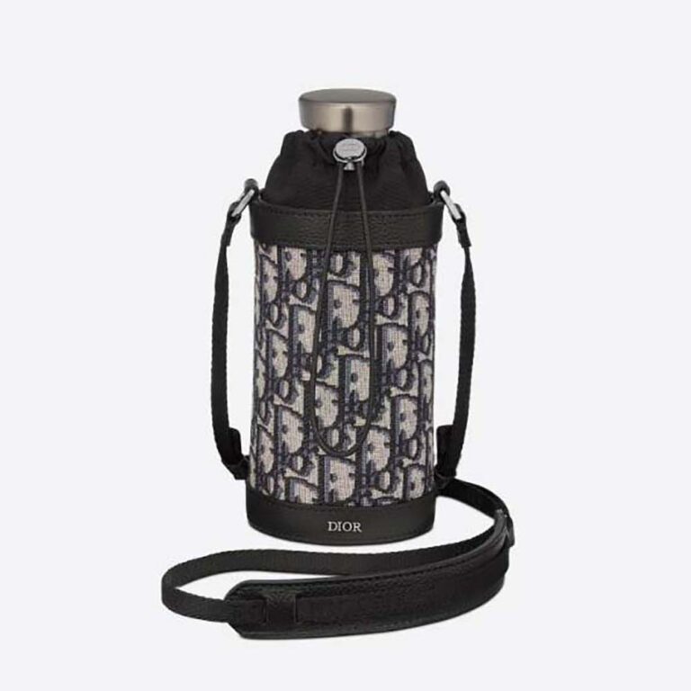 Dior Men Aqua Bottle and Bottle Holder with Shoulder Strap