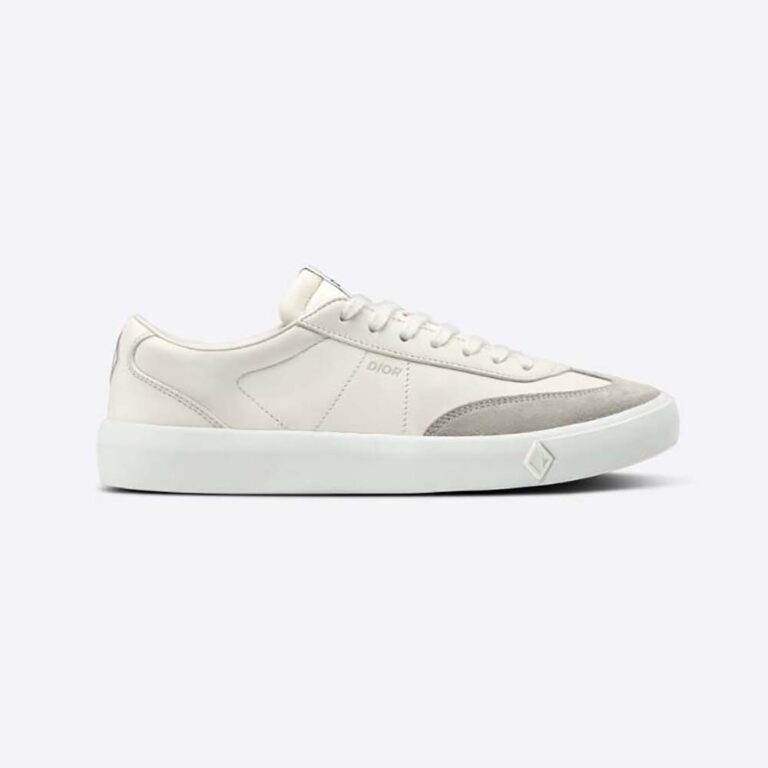 Dior Men B101 Sneaker Cream Smooth Calfskin and Greige Nubuck