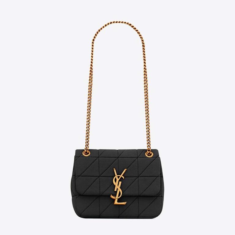 Saint Laurent YSL Women Jamie Mini Chain Bag Carré Rive Gauche in Jersey
