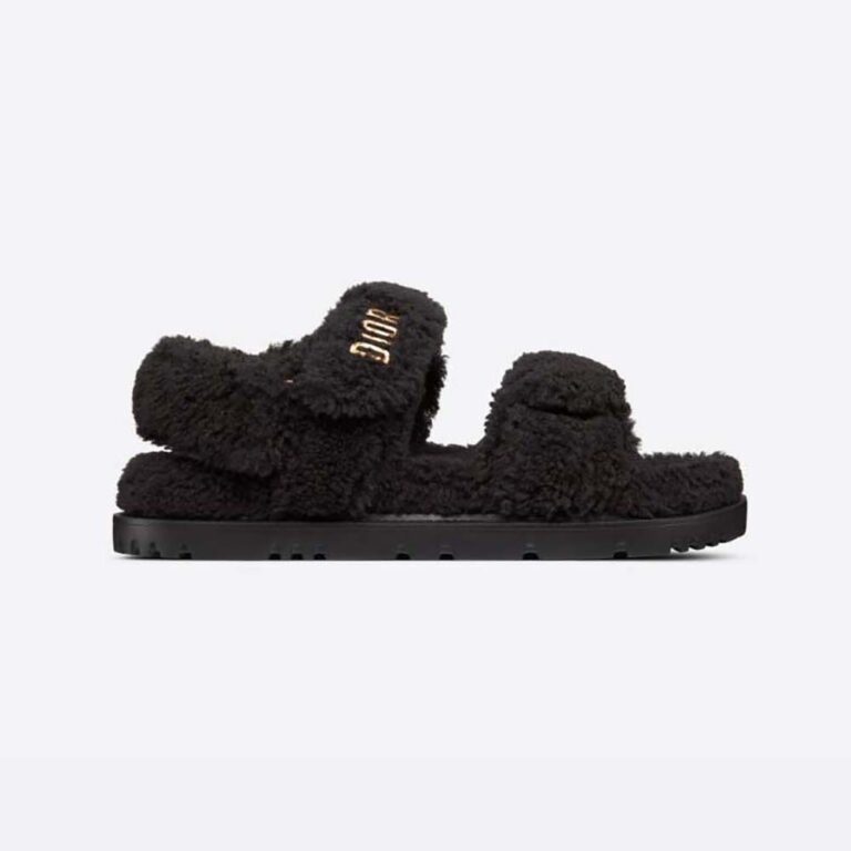 Dior Women Dioract Sandal Black Shearling