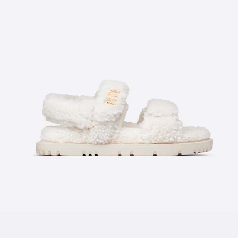 Dior Women Dioract Sandal White Shearling