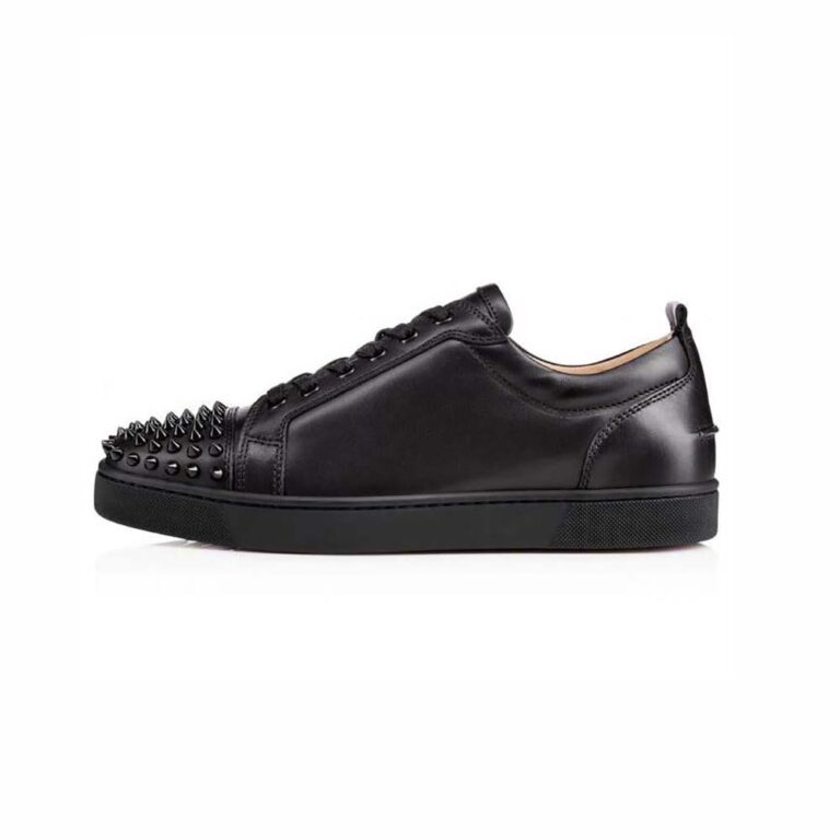 Christian Louboutin Men Louis Junior Spikes-Black