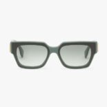 Fendi Women Fendi First Dark Green Acetate Sunglasses