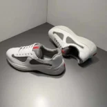 Prada Unisex America’s Cup Soft Rubber and Bike Fabric Sneakers