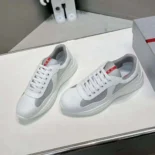 Prada Unisex America’s Cup Soft Rubber and Bike Fabric Sneakers