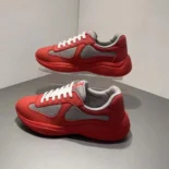 Prada Unisex America’s Cup Soft Rubber and Bike Fabric Sneakers