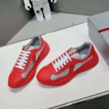 Prada Unisex America’s Cup Soft Rubber and Bike Fabric Sneakers