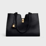 Celine Women Cabas 16 in Smooth Calfskin-Black
