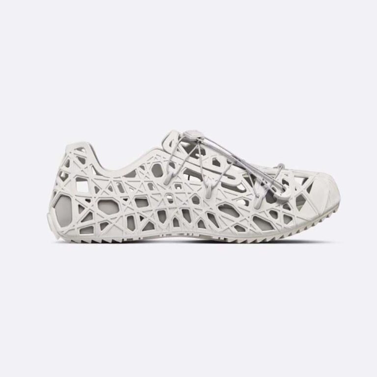 Dior Men Warp Sandal Anthracite White Cosmo Rubber with Warped Cannage Motif
