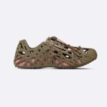 Dior Men Warp Sandal Khaki Cosmo Rubber with Warped Cannage Motif