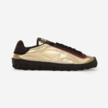Dolce Gabbana D&G Men Mixed-material Old Runner Sneakers-Gold