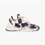 Fendi Men Flow White Fabric Low-tops