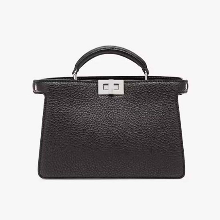 Fendi Men Peekaboo ISeeU XCross Black Leather Bag