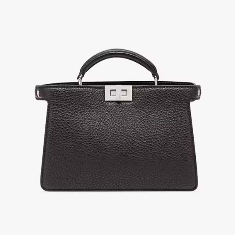 Fendi Men Peekaboo ISeeU XCross Black Leather Bag