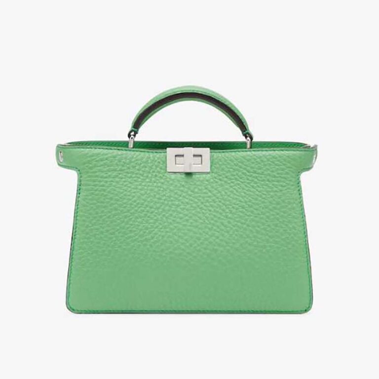 Fendi Men Peekaboo ISeeU XCross Green Leather Bag