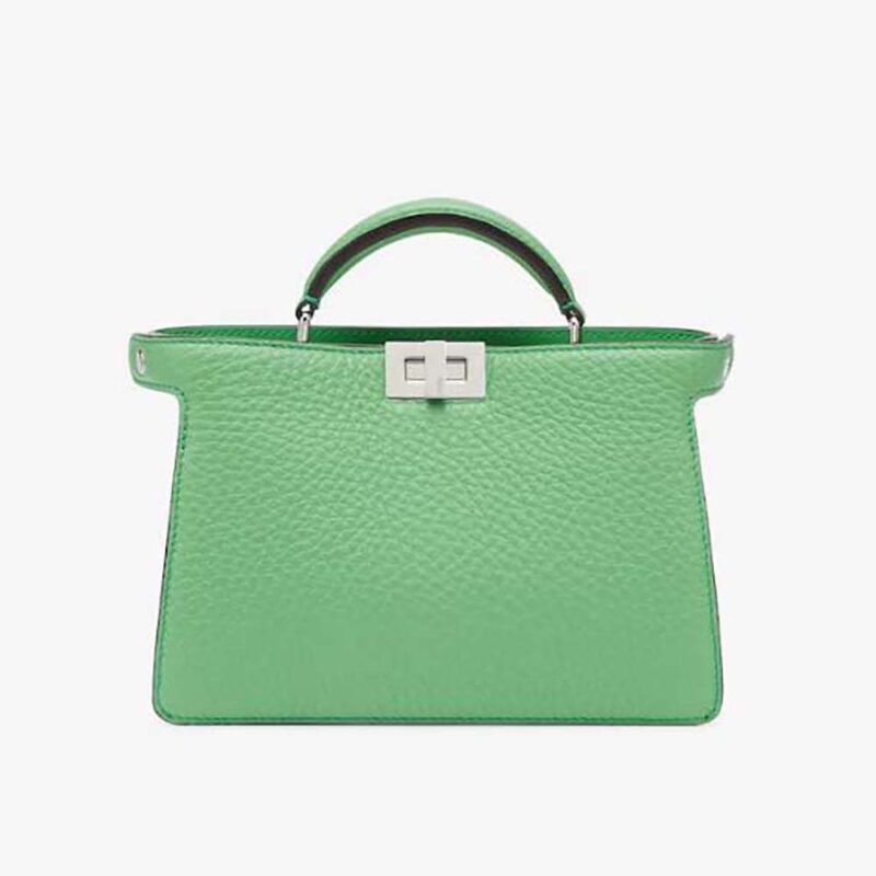 Fendi Men Peekaboo ISeeU XCross Green Leather Bag