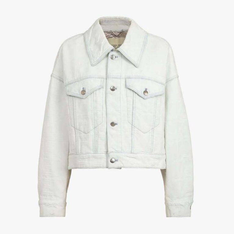 Fendi Women Blouson White Denim Fendi by Marc Jacobs Jacket