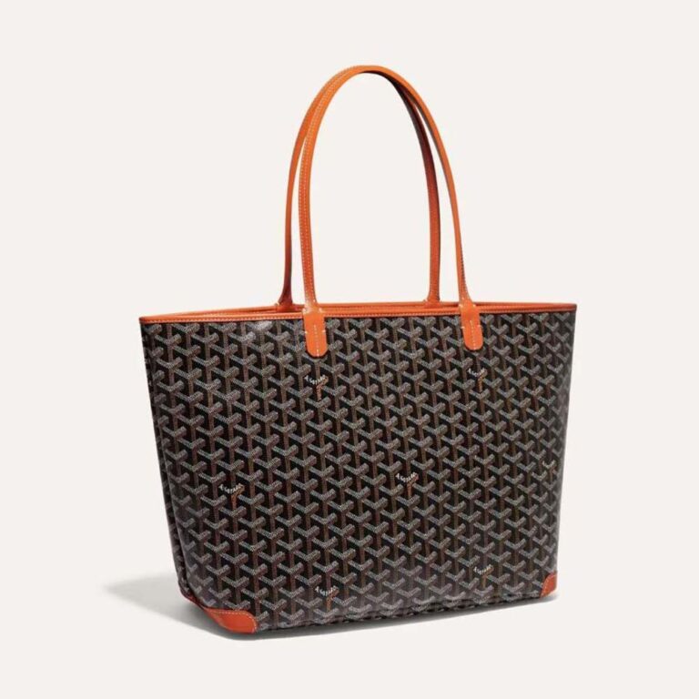 Goyard Women Sac Artois MM in Goyardine Canvas & Chevroches Calfskin-Brown
