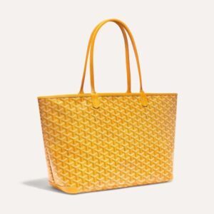 Goyard Women Sac Artois MM in Goyardine Canvas & Chevroches Calfskin-Yellow