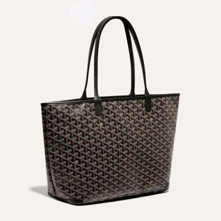 Goyard Women Sac Artois MM in Goyardine Canvas & Chevroches Calfskin-Black