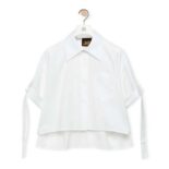 Loewe Women Cropped Workwear Shirt in Cotton