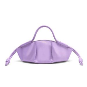 Loewe Women Small Paseo Bag in Shiny Nappa Calfskin-Purple