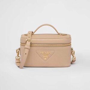 Prada Women Leather Mini-Bag-Beige