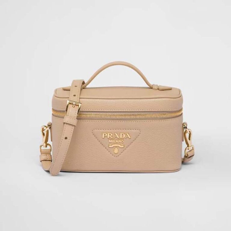 Prada Women Leather Mini-Bag-Beige