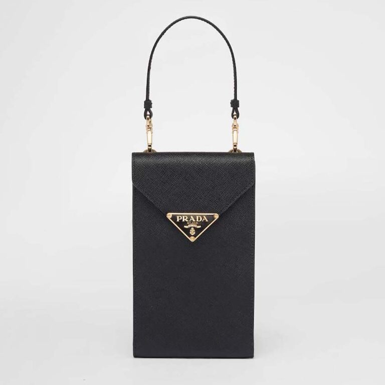 Prada Women Saffiano Leather Mini-Bag-Black