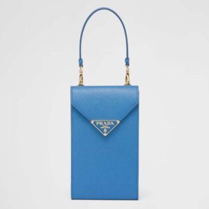 Prada Women Saffiano Leather Mini-Bag-Blue