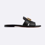 Dior Women 30 Montaigne Slide Black Calfskin