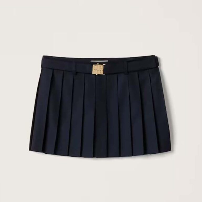 Miu Miu Women Pleated Batavia Miniskirt