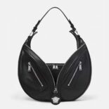 Versace Women Repeat Hobo Bag-Black