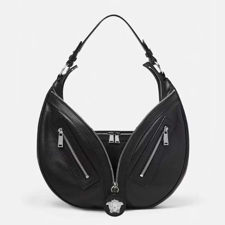 Versace Women Repeat Hobo Bag-Black