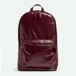 Bottega Veneta Men Medium Archetype Backpack Crafted from Supple Lambskin Leather-Maroon
