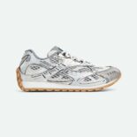 Bottega Veneta Unisex Technical Fabric Lace-up Orbit Sneaker-White