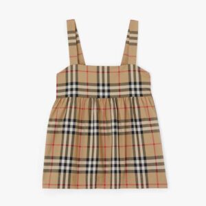 Burberry Girls' Vintage Check Stretch Cotton Top