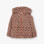 Burberry Kids' Thomas Bear Print Cotton Hooded Jacket