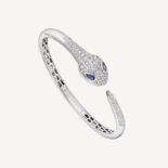 Bvlgari Women Serpenti Bangle Bracelet in 18 kt White Gold