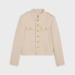 Celine Women Alluré Jacket in Bouclette Natté
