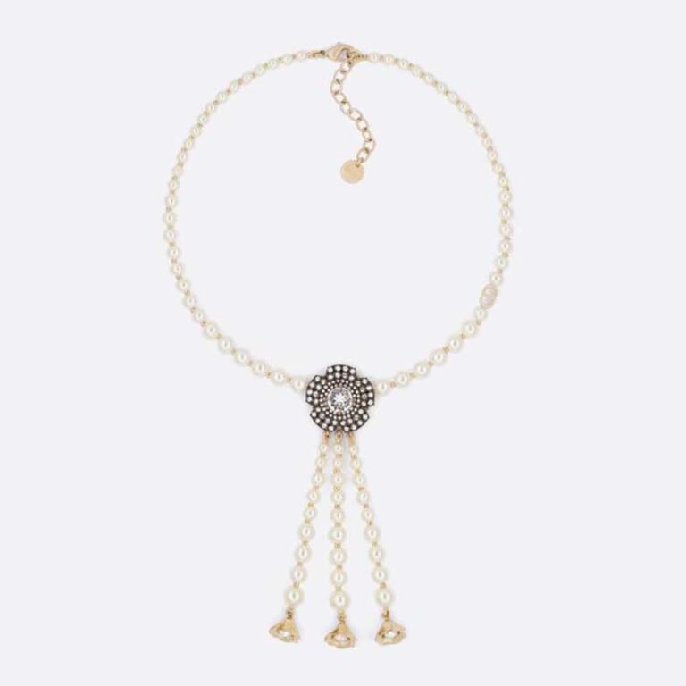 Dior Women Jardin Enchanté Necklace Antique Matte Copper-Finish Metal