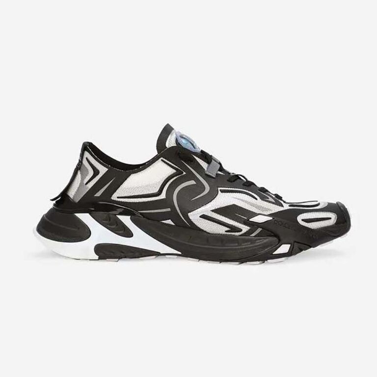 Dolce Gabbana D&G Men Mesh Fast Sneakers-Black